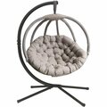 Flowerhouse Hanging Ball Chair with Stand - Overland, Sand FHOV100-SAND